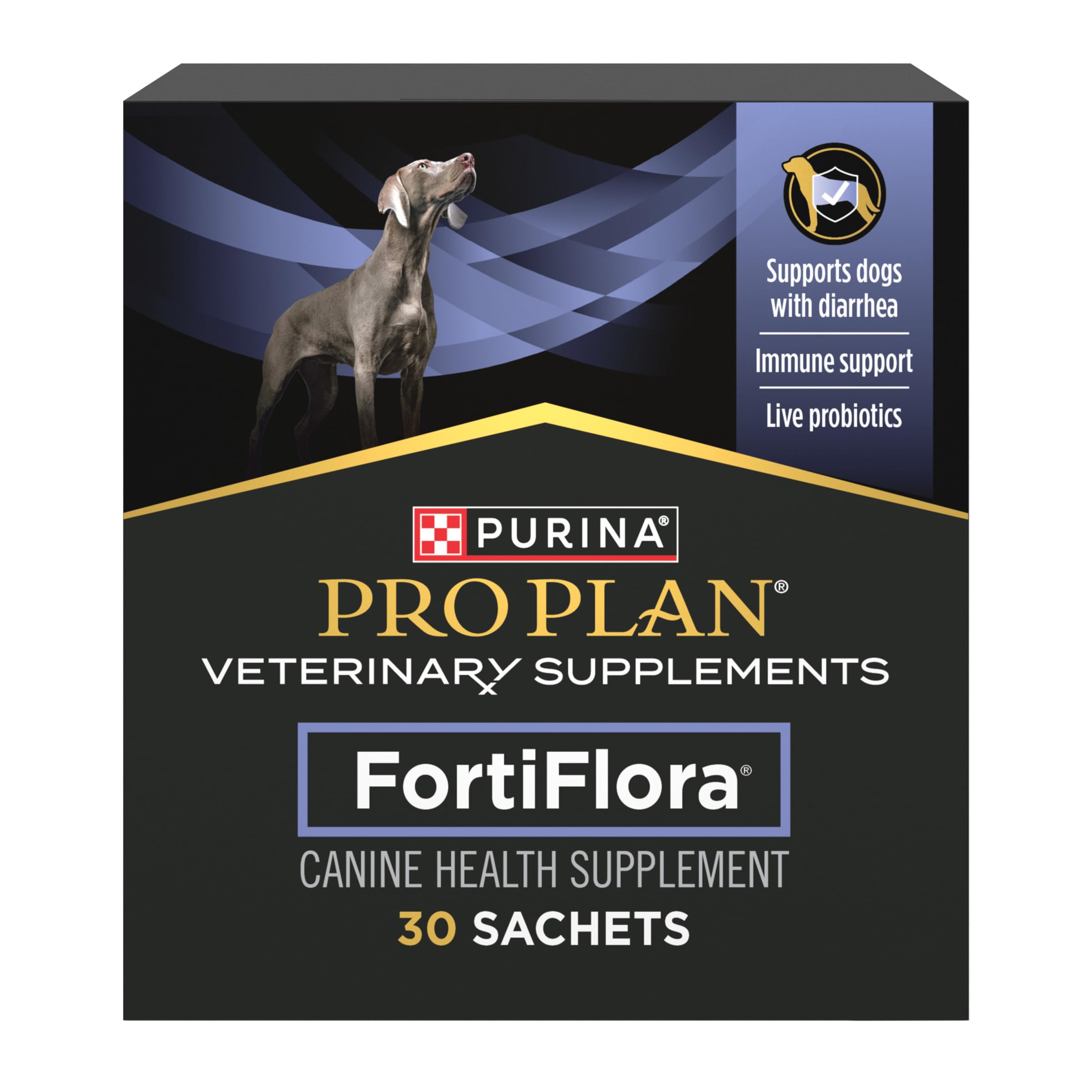 Purina Pro Plan FortiFlora Canine Probiotic Powder, 30 sachets × 1 g ...